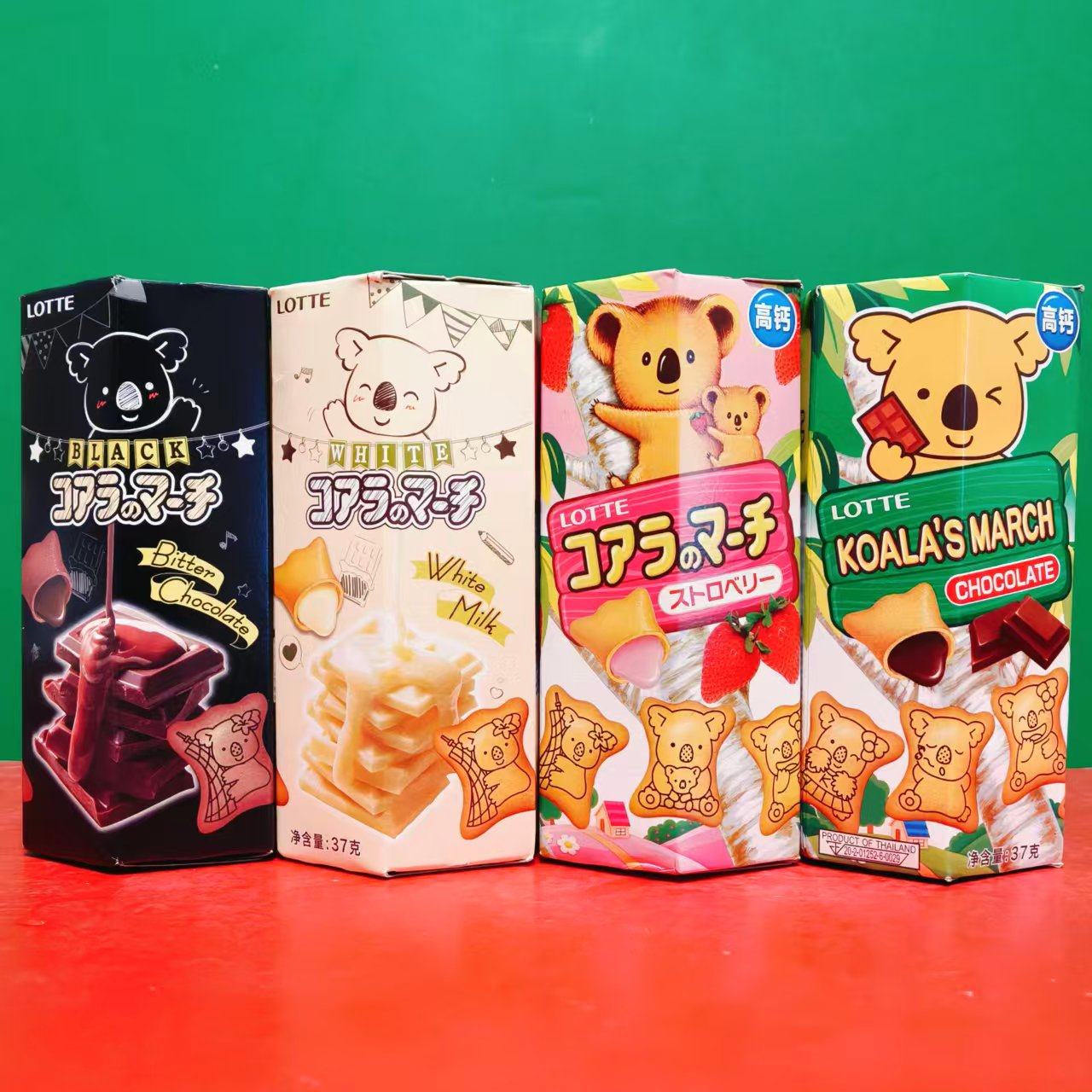 临期特价 泰国进口乐天巧克力味草莓味牛奶芝士味夹心饼干37g盒装