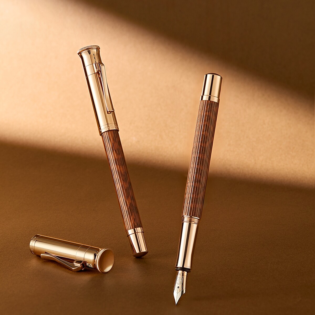 花田笔店 辉柏嘉伯爵经典蛇纹木钢笔限量款墨水笔德国进口书写礼