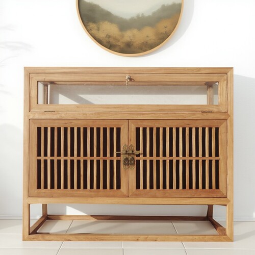 老榆木展示柜珠宝柜免漆展柜实木柜饰品柜台玻璃原木柜玻璃陈列柜