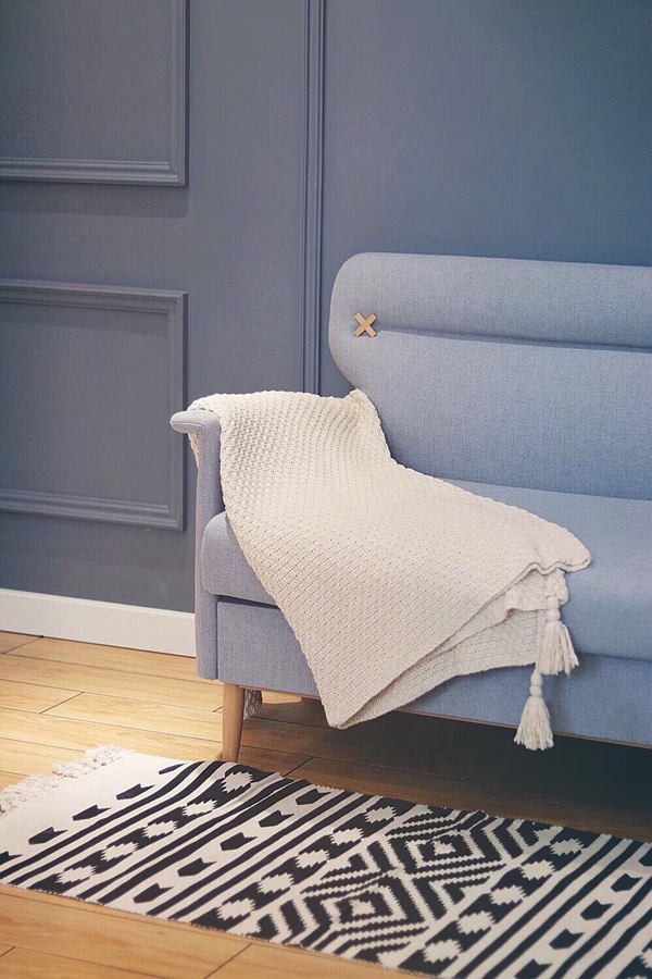 80 vintage time新品北欧风黑白复古做旧棉质印花地毯床边毯在类目 居家布艺, 地毯中 - 来自Buy2taobao.com提供专业的淘宝代购服务