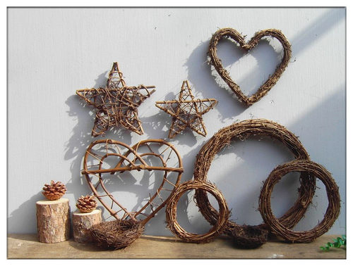 Christmas Dried Branch Wreath DIY Xmas Decoration garland
