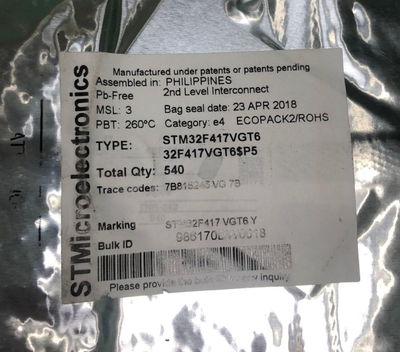 STM32F417VGT6 贴片LQFP MCU单片机 芯片IC 实体企业 原装现货11k