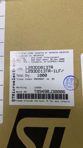 全新原装 L2726013TR L297DD L293DD L4981AD013TR L4949EP 现货