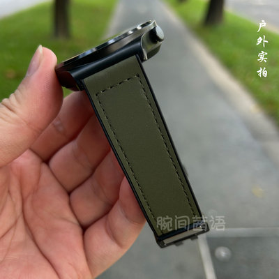 KUMI库觅KU7手表疯马gw6硅胶底表带gw5磨砂meta可调节磁吸扣ku6