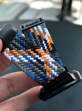 KUMI库觅KU7手表尼龙gw6编织表带gw5透气meta可调节磁吸卡扣ku6