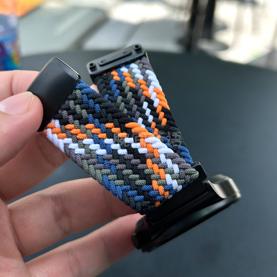 KUMI库觅KU7手表尼龙gw6编织表带gw5透气meta可调节磁吸卡扣ku6