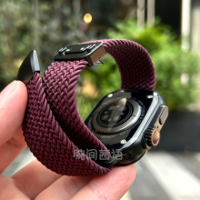 适用小米手环9pro/8pro弹力磁吸尼龙编织红米watch5/watch4表带