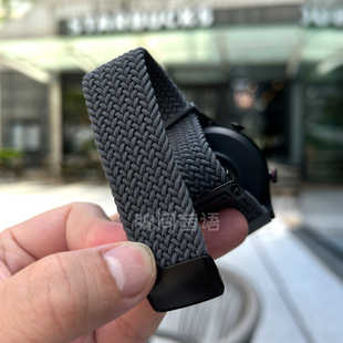 F02黑骑士尼龙编织磁吸表带S1 适用Jeep吉普P02 P05 P04 pro