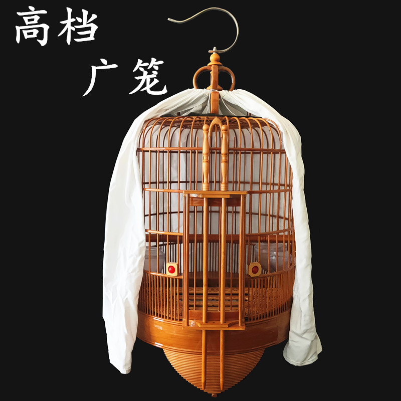广西广式画眉鸟笼大号广东清远高档八哥鹩哥玉鸟精品手工全套笼子