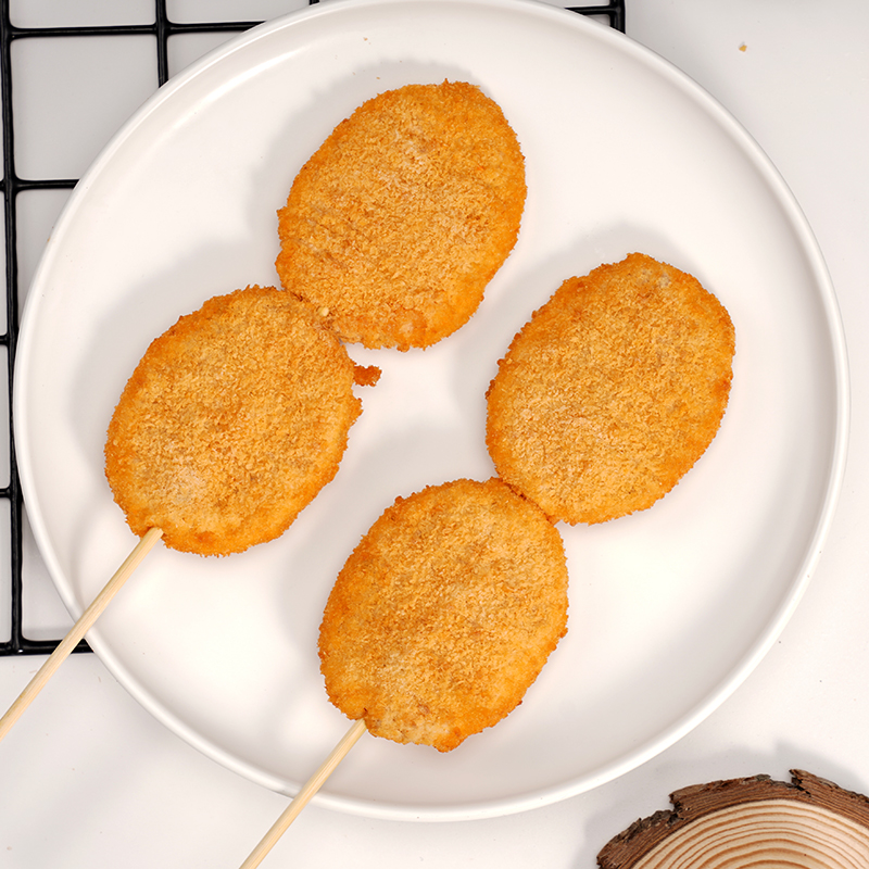 qq大鸡排串鸡肉片串脆皮鸡排串15串一包裹粉鸡排商用冷冻油炸小吃