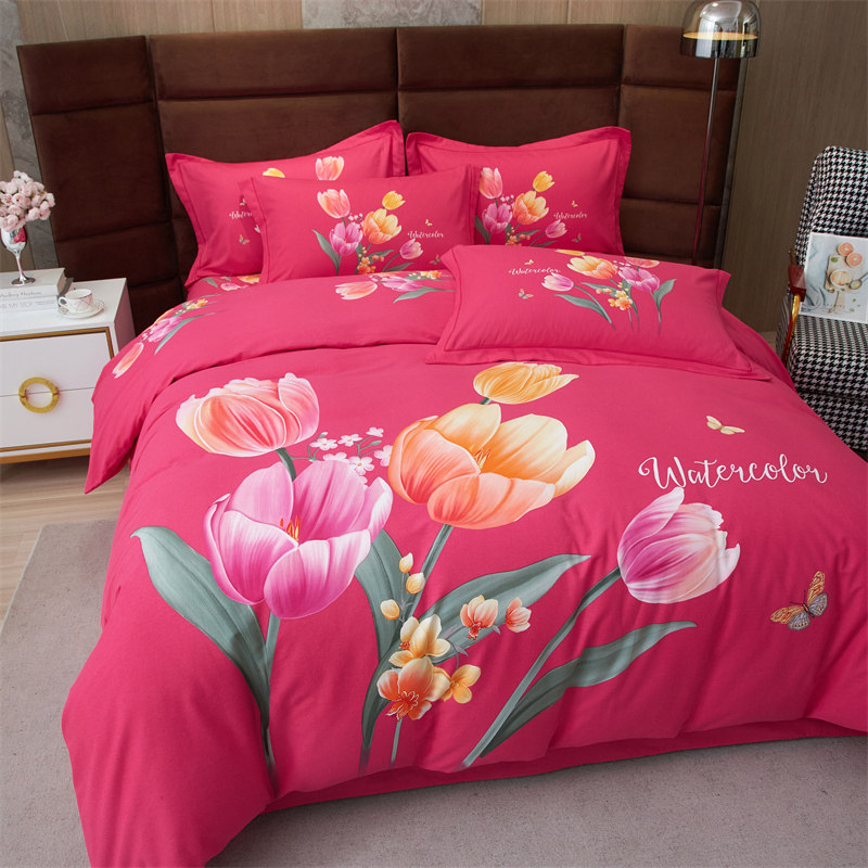 四件套全棉纯棉2025新款磨毛秋冬加厚斜纹被套暖床单双人床上用品,床上用品,床品套件/四件套/多件套,淘宝优惠券,粉丝福利购,淘宝优惠卷