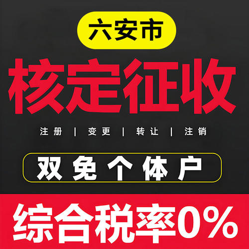 六安个体户核定征收双免公司返税园区税务咨询财务咨询地址挂靠