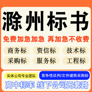 滁州专业标书制作技术标排版做服务方案招标设计电子投标文件编写