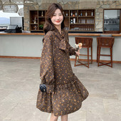 653 P125K178 爆款 主推早春复古碎花连衣裙2C131 新款 已出货