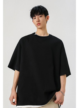 2025 夏季新款 港风无影墙大码假两件短袖T恤M-5X HT25283-特P25