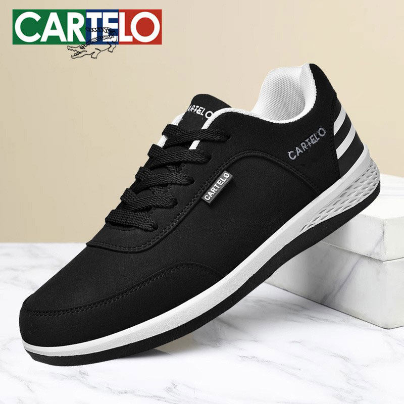 卡帝乐鳄鱼鞋子男鞋春秋季新款透气运动鞋户外休闲板鞋中年旅游鞋