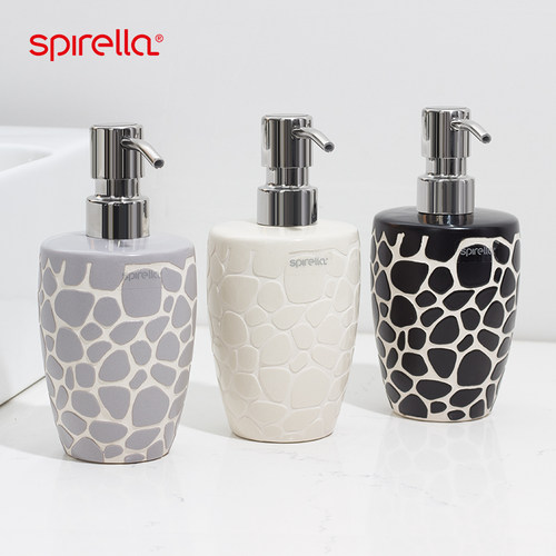 瑞士SPIRELLA乳液瓶陶瓷按压洗发水洗手液沐浴液露分装皂液器 - 封面
