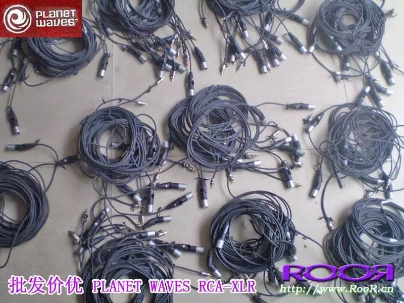 纯正美国 原装 达达里奥 PLANET WAVES RCA转 卡农头 专业音频线