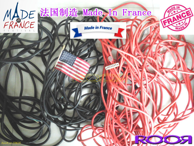 纯真 进口 法国France 原厂 紫铜 发烧音响电源线 超软线材10mm