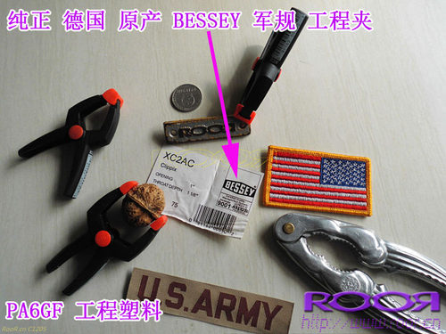 原装进口德国 美国 欧美军规工程塑料 高强度夹子 耐高温、高钢性