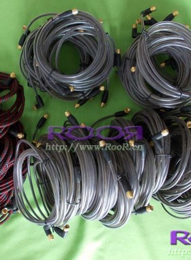 纯正美国线圣AudioQuest 数字音频 同轴包银数码音频 视频线F头