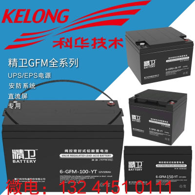 精卫蓄电池12V100AH24AH38ah120A/6-GFM-65-YT UPS电源铅酸直流屏