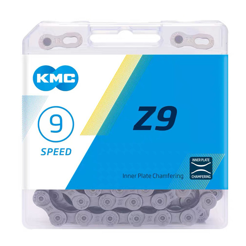 KMC自行车链条 Z9 X9 X9EPT防锈 山地车公路车9速27速新包装盒装图片