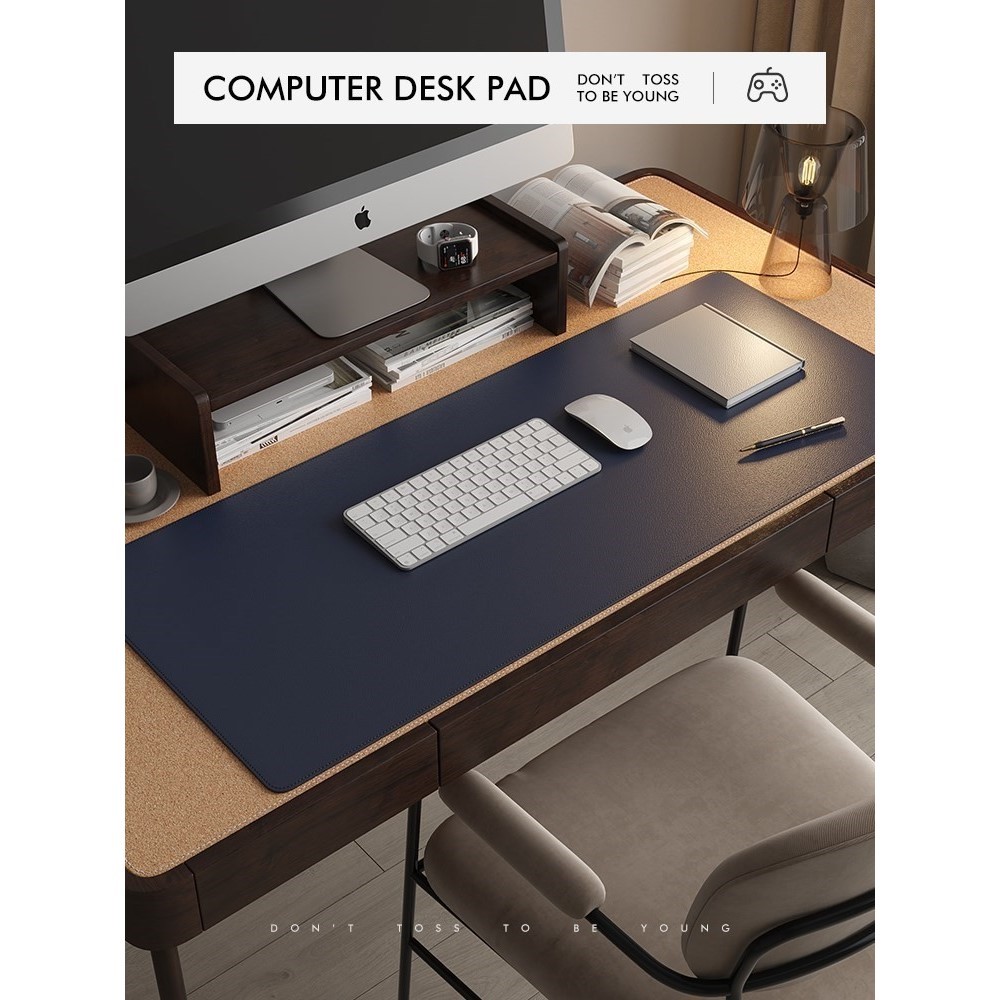 软木皮革办公室电脑桌垫超大防水桌布书桌垫老板办公桌桌面保护垫