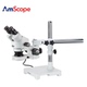 Amscope 90X立体变焦体视显微镜带LED灯工业显微镜维修检测 3.5X