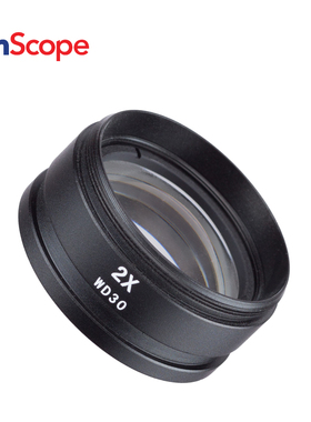AmScope 用于SM和SW立体显微镜的2X巴洛镜头（48mm）