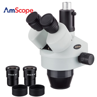 AmScope 7X-45X三目变焦体视显微镜头工业显微镜头