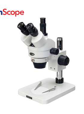 AmScope 7X-45X连续变焦三目体视显微镜工业显微镜维修