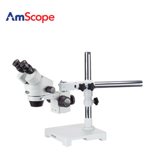 显微镜 90X双目体视变焦显微镜带单臂工业检测维修体式 AmScope