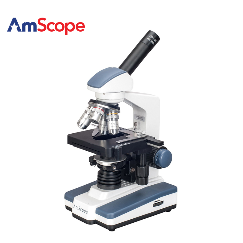 amscope复合双层机械生物显微镜