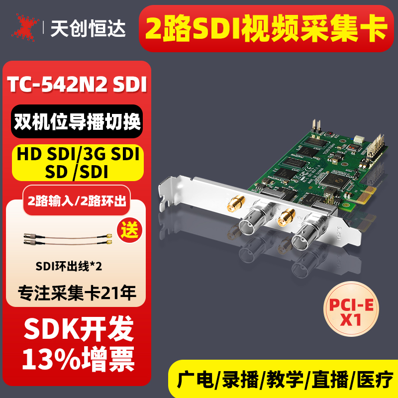天创恒达多路内置导播切换采集卡
