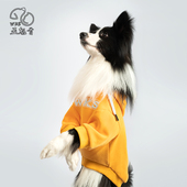 五魁首潮牌宠物狗狗衣服新款 保暖中大型犬金毛边牧卫衣秋冬四脚衣