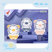 迷你USB风扇充电玩具Q儿童防夹学生卡通随身便携静音塑料电动 包邮