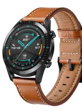 ticwatch1/2代/E/C2/ pro真皮表带小米手表color/Haylou Solar唯乐hey3s小黑2/3/咕咚s1/20/22mm手表带商务