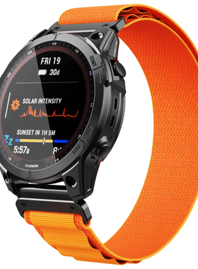 Garmin佳明fenix6/8/7Xpro尼龙表带fenix5/5X plus飞耐时3HR快拆Forerunner965/945/955 Epix Pro手表带替换7