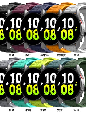 Garmin佳明fenix7X6Xpro单色表带fenix5X plus飞耐时3HR透气快拆硅胶表带Fenix6x泰铁时足球纹单色硅胶表带