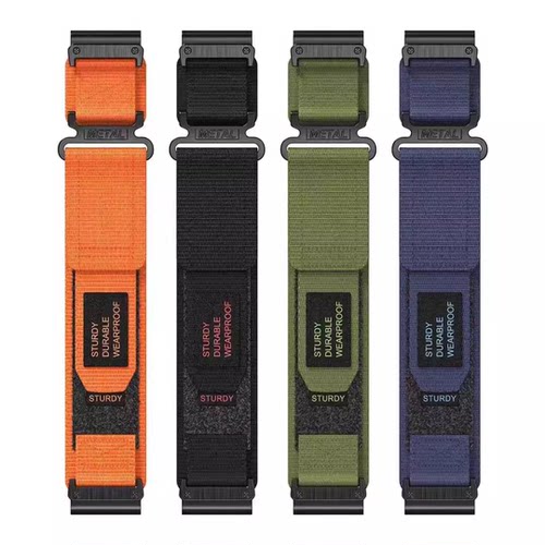 Garmin佳明fenix7s/6s/6spro/5S/5Splus/mk2s尼龙手表带飞耐时7spro运动替换腕带Epix Pro 42mm 尼龙快拆表带
