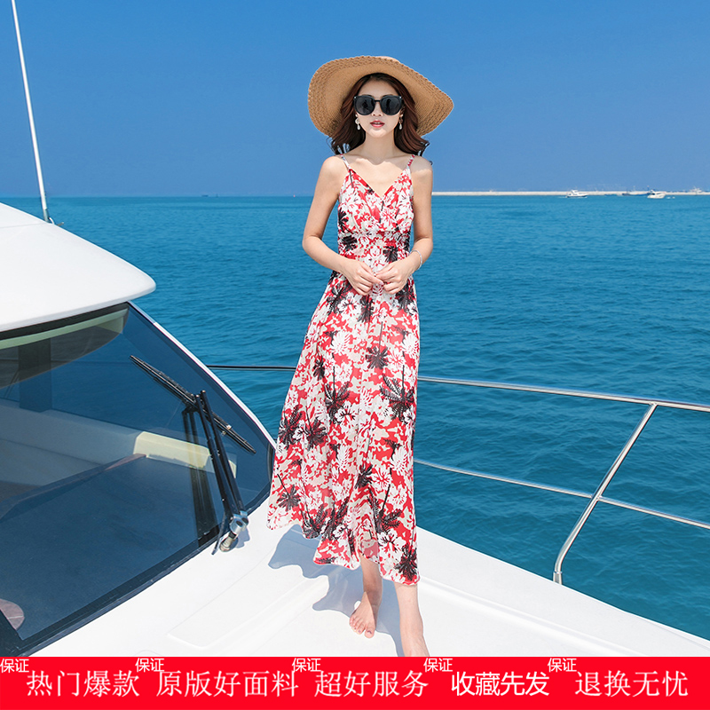泰国旅游女装泰式连衣裙民族风三亚海边度假沙滩裙子出游云南风情