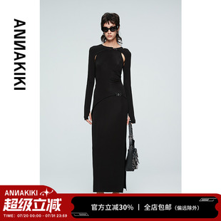 ANNAKIKI連衣裙 解構(gòu)四芒星分割連衣裙坎肩外套 小眾設(shè)計(jì)款 夏裝