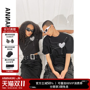T恤 小众 情侣款 女装 触须星情侣限定短款 设计师款 ANNAKIKI
