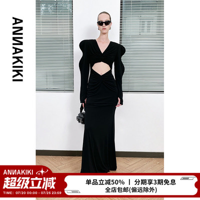 ANNAKIKI连衣裙张俪明星同款