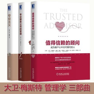 专业服务管理大师大卫·梅斯特书系:值得信赖的顾问+专业主义+专业服务公司的管理 3册