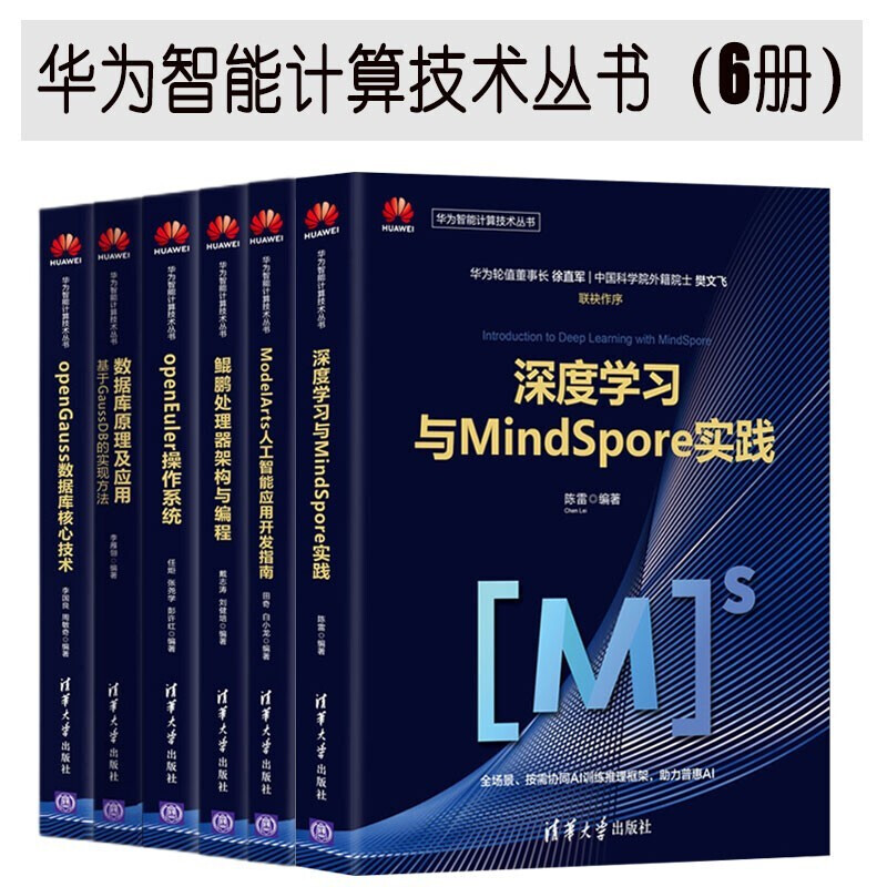 华为智能计算丛书 鲲鹏处理器架构与编程+openGauss数据+openEuler操作系统+ModelArts人工智能应用开发指南+深度学习