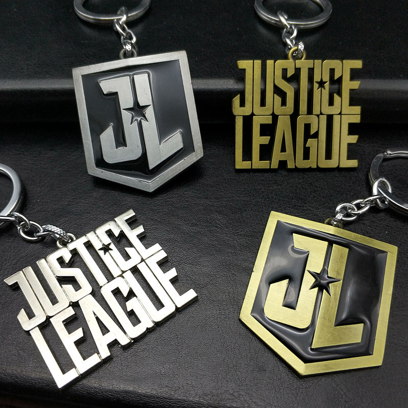 欧美电影dc正义联盟蝙蝠侠超人 logo标志 字母钥匙扣创意挂件饰品