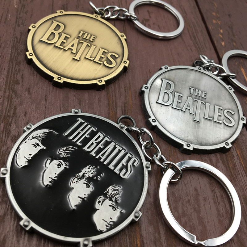 欧美the beatles披头士甲壳虫乐队摇滚标志钥匙扣合金挂件饰品