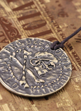 游戏周边 Uncharted 4 神秘海域4 德雷克古老金币 吊坠项链新品